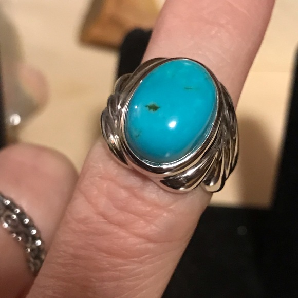 Sterling and turquoise ring - Picture 3 of 3